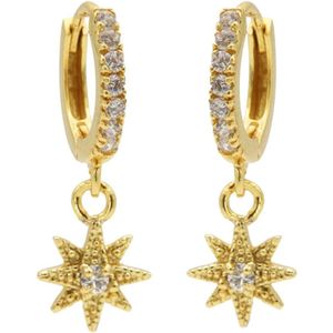 KARMA Jewelry gold plated oorbellen Bright Morningstar