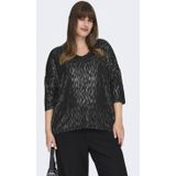 ONLY CARMAKOMA top zwart met glitter