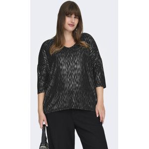 ONLY CARMAKOMA top zwart met glitter
