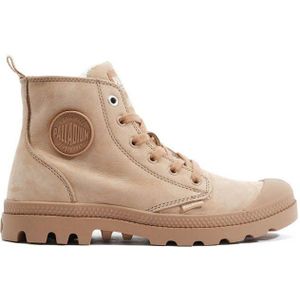 Palladium Pampa Hi Zip Wool leren sneakers beige