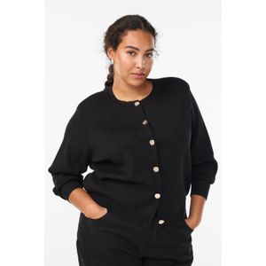 Zizzi gebreid vest zwart