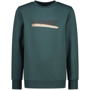 Raizzed sweater Novo met logo donkergroen