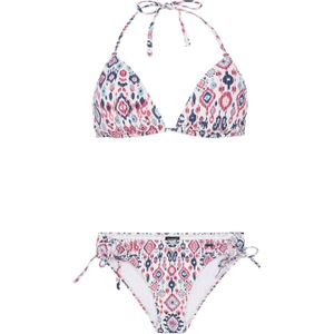 Protest voorgevormde triangel bikini PRTVAJEN wit/blauw/roze