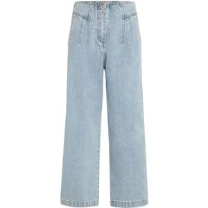 Morgan cropped high waist cropped jeans light blue