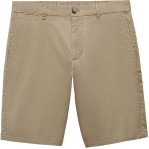 Mango Man regular fit short lichtbruin