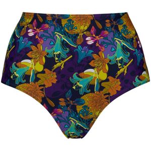 marlies dekkers high waist bikinibroekje Acapulco paars/oker/groen