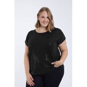 Paprika glitter top zwart met glitter
