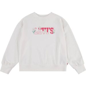 Levi's Kids sweater met logo wit/roze