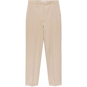 Mango high waist slim fit pantalon beige