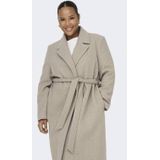 ONLY CARMAKOMA - Jas - Lang - Omkeerbaar - Riemsluiting - Polyester Voering