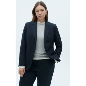 Mango regular blazer marineblauw