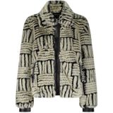Tramontana faux fur jas ecru