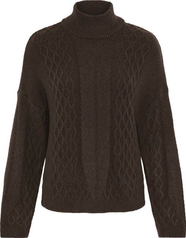 ICHI pullover donkerbruin
