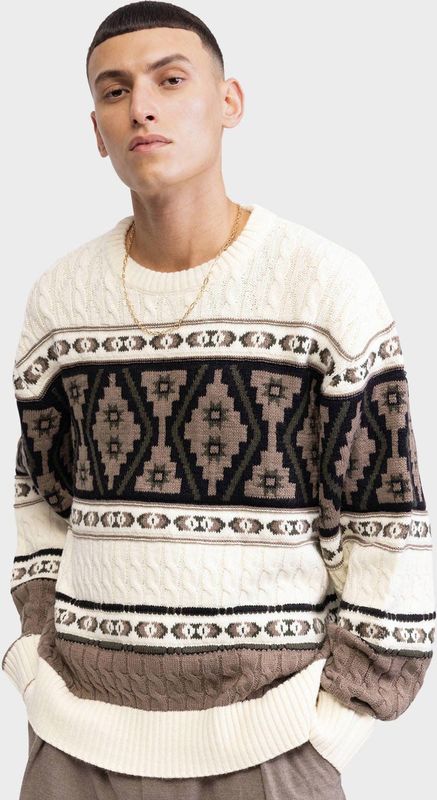 Redefined Rebel - HENSON - Gebreide Trui - Multi - Boxy Fit