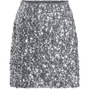 High waist minirok met pailletten, model 'FAITH'