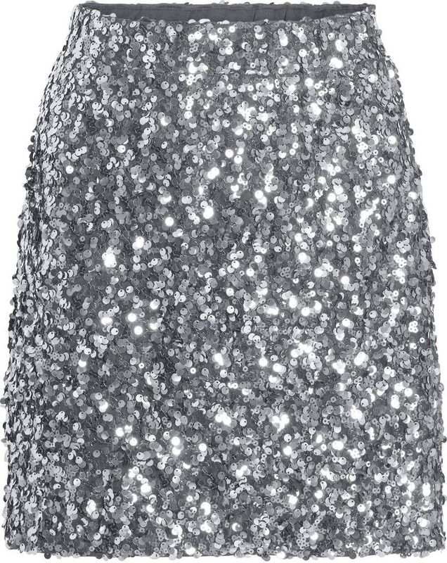 High waist minirok met pailletten, model 'FAITH'