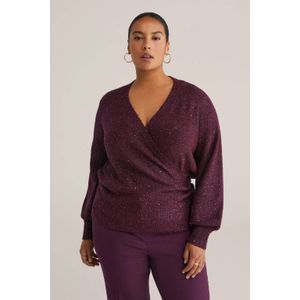 WE Fashion - Overslagvest - Zwart - Curve