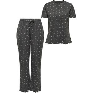 ONLY pyjama ONLBLANCA met kerstprint donkergrijs