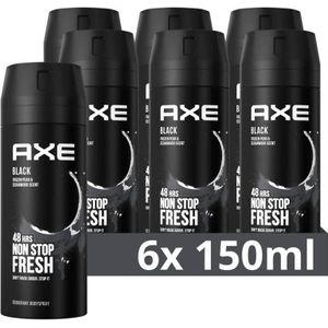 Axe Black deodorant bodyspray - 6 x 150 ml