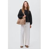 MANGO TEEN - Top - Lange Mouwen - Ronde Hals - Vrolijke All-over Print