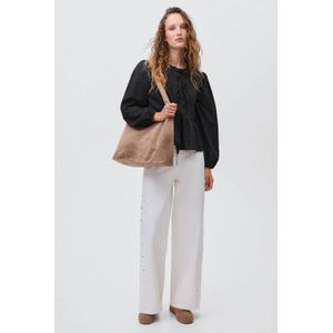 MANGO TEEN - Top - Lange Mouwen - Ronde Hals - Vrolijke All-over Print