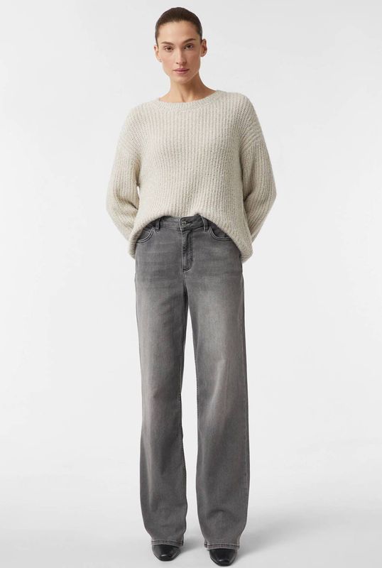 COMMA - Dames Broek - 97Z7 GREY/BLACK