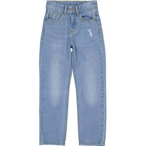 LEVV skinny jeans LJAIMY met slijtage blue light denim