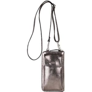 Legend metallic leren crossbody tas Ibiza champagne