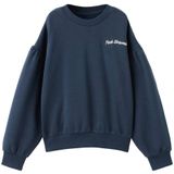 Mango Kids sweater met backprint marineblauw
