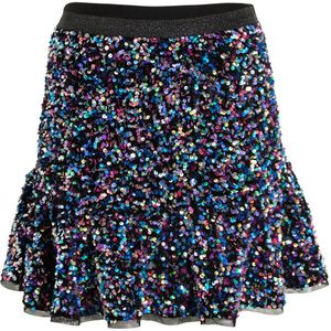 Anytime - A-lijn Rok - Multi - Met Pailletten - Elastische Tailleband