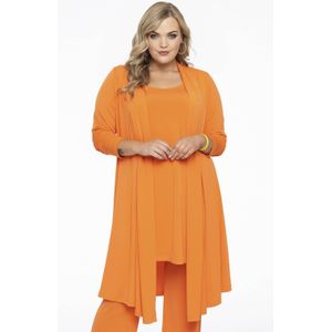 Yoek vest van travelstof DOLCE oranje