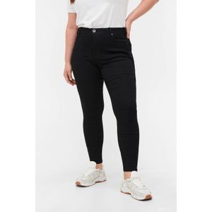 Zizzi high waist cropped super slim fit jeans AMY zwart