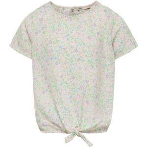 KIDS ONLY GIRL gebloemde top KOGLINO lichtgroen/roze/lila