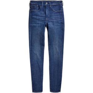 G-Star RAW Lhana high waist skinny jeans met split dark blue denim
