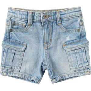 Your Wishes regular fit cargo short Parry denim light blue