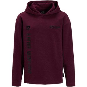 Me & My Monkey longsleeve met capuchon Kyle bordauxrood