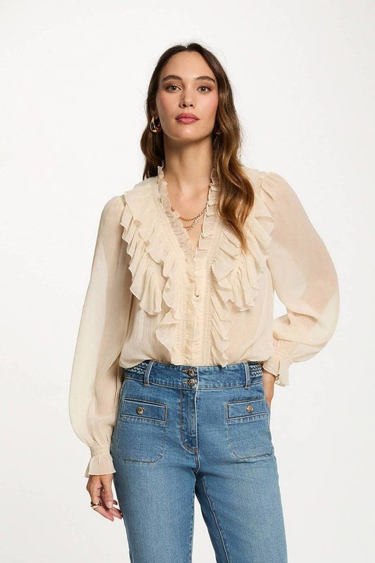 MORGAN blouse, Albatre M, 34