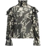 OBJECT gebloemde top zwart