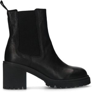 Manfield leren chelsea boots zwart