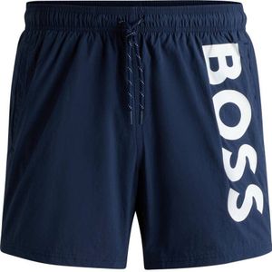 BOSS zwemshort Octopus donkerblauw