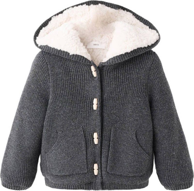 Mango Kids tussenjas antraciet