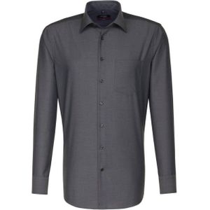 Seidensticker regular fit overhemd grijs