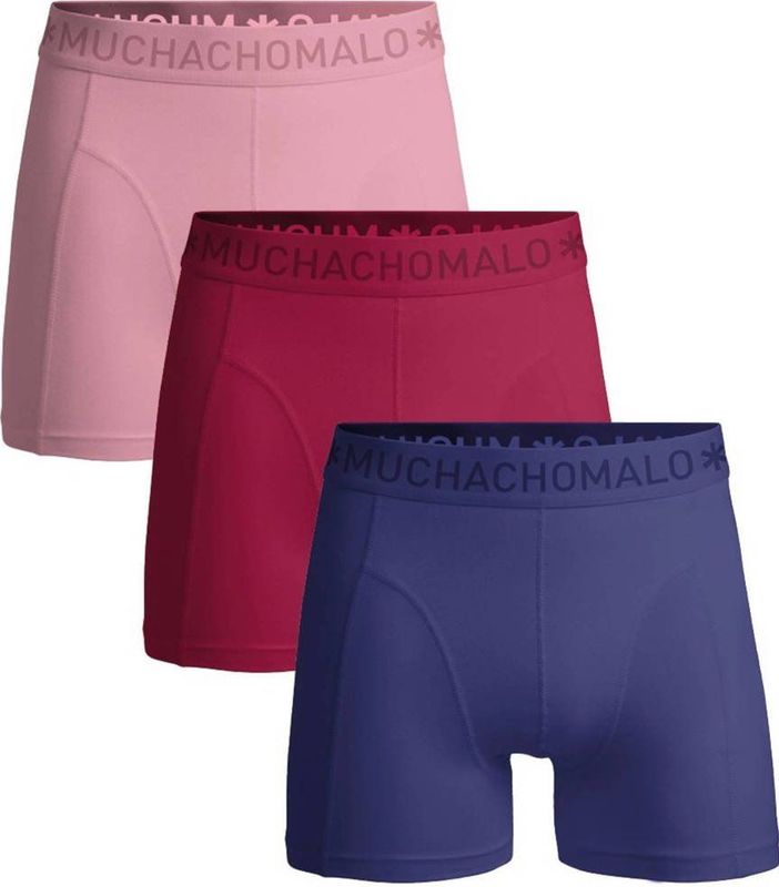 Muchachomalo boxershort - set van 3 roze / rood / blauw