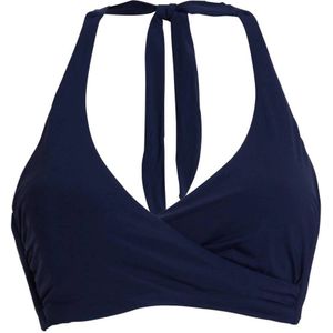 Seafolly voorgevormde halter bikinitop E-cup donkerblauw