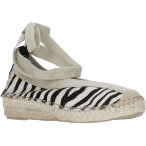 Shabbies Amsterdam Palma Kimono espadrilles zwart/wit