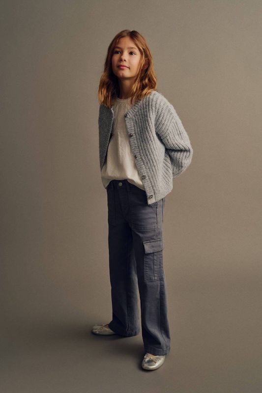 Mango Kids cargo broek groen