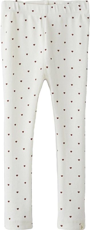LIL' ATELIER MINI slim casual broek met hartjes