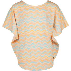Vingino T-shirt ILANA met all over print lichtblauw/oranje