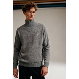 Tonsure gebreide trui met wol grijs