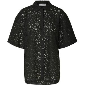 SELECTED FEMME gebloemde blouse SLFKAROLA zwart